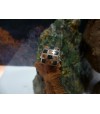 Bague argent massif et mélange de pierres de Corse