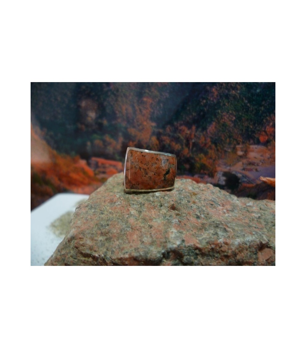 Bague argent massif et Rouge de Porto