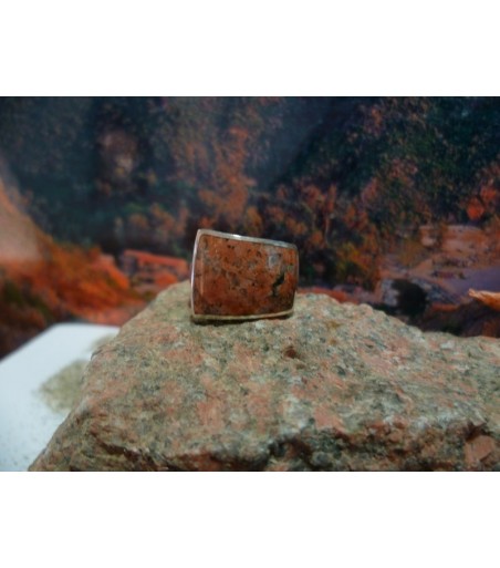 Bague argent massif et Rouge de Porto