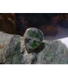 Bague argent massif et Vert d'Orezza