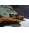 Bague argent massif et Vert d'Orezza