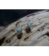 Boucles d\'oreille vermeil et Vert d\'Orezza