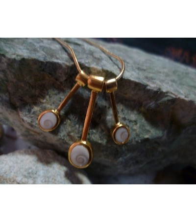 Collier vermeil oeil Sainte Lucie