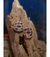 Pendentif argent massif et mélange de pierres de Corse