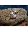 Pendentif argent massif et oeil de Sainte Lucie