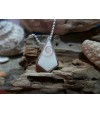 Pendentif argent massif et oeil de Sainte Lucie
