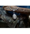 Pendentif argent massif et oeil de Sainte Lucie
