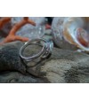 Bague argent massif et oeil de Sainte Lucie