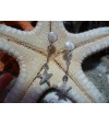 Boucles d'oreille oeil de Sainte Lucie et argent massif