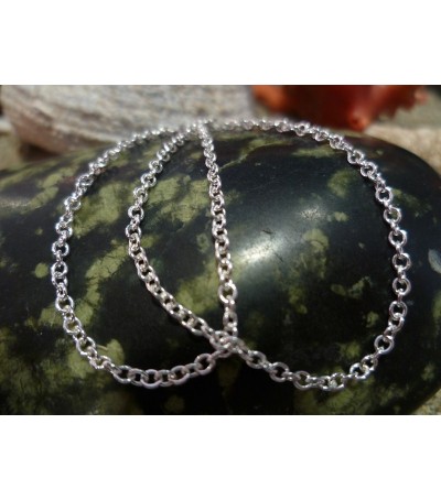 Sterling silver chain necklace 40 cm