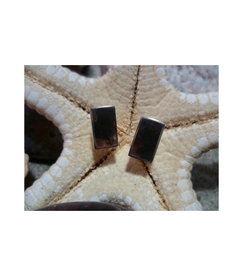 Boucles d'oreille agent massif et Rhyolite de l'Argentella
