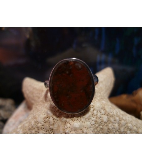 Bague argent massif et Rhyolite de l'Argentella