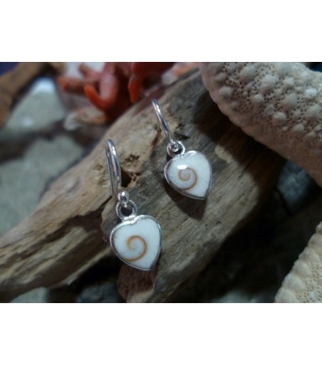 Boucles d'oreille oeil de Sainte Lucie et argent massif