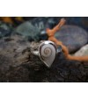 Bague argent massif et oeil de Sainte Lucie