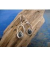 Boucles d\'oreille vermeil et Vert d\'Orezza