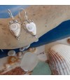 Sterling silver earrings with the true Mediterranean Eye of Saint Lucia