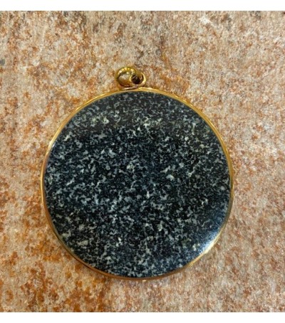 Pendentif bronze + Diorite Noire