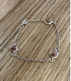 Bracelet argent massif et Rouge de Porto