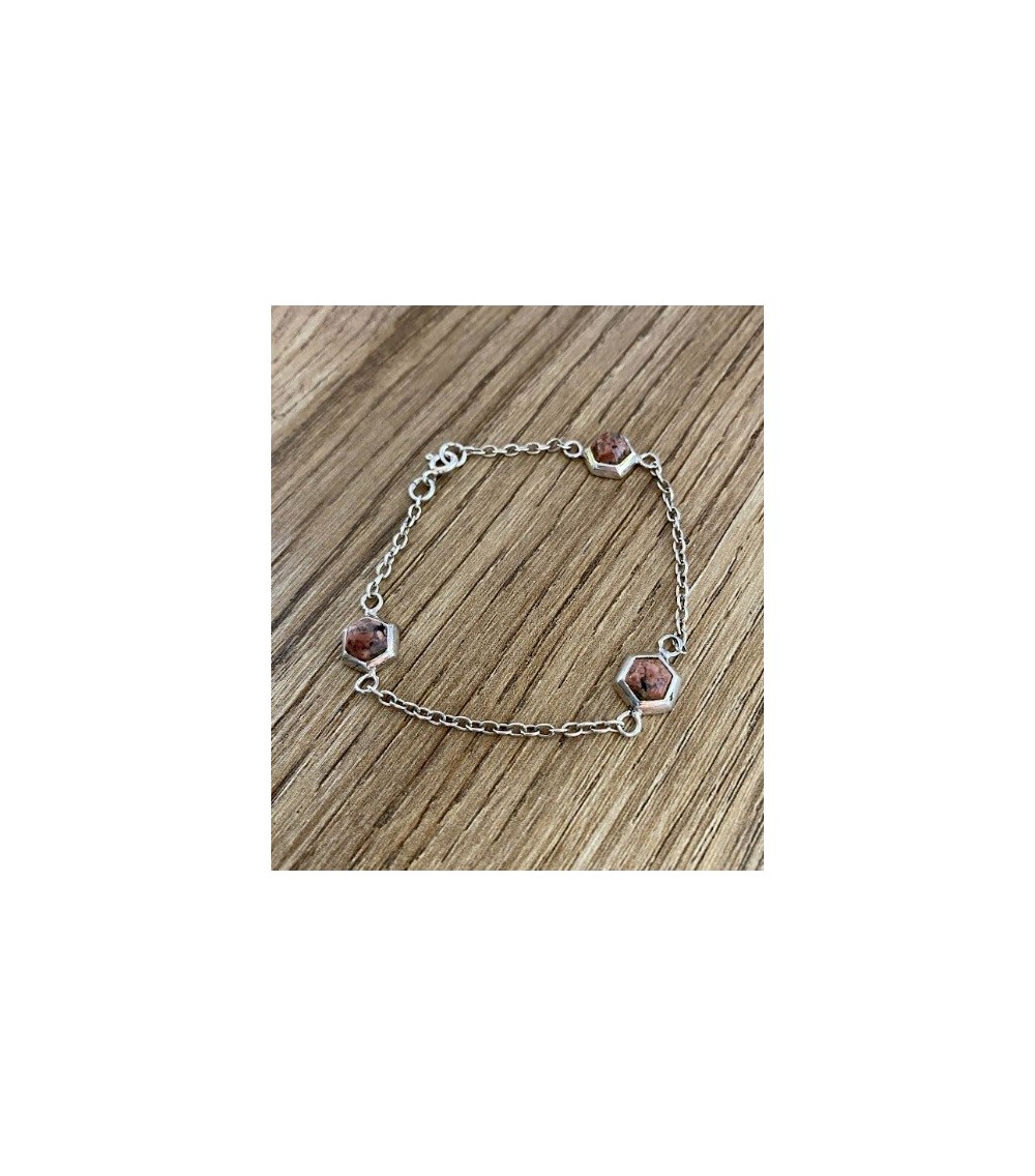 Sterling﻿ silver anklet with the Eye of Saint Lucia