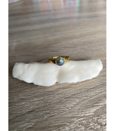 copy of Sterling silver ring with the true Mediterranean Eye of Saint Lucia