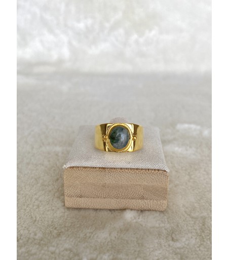 Bague Vermeil et Vert d'Orezza