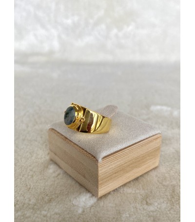 Bague Vermeil et Vert d'Orezza