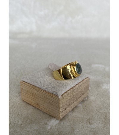 Bague Vermeil et Vert d'Orezza