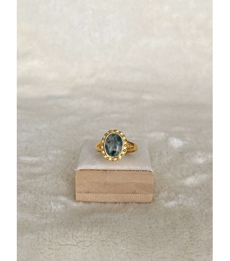 Bague Vermeil et Vert d'Orezza