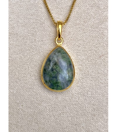 Pendentif Vermeil et Vert d'orezza