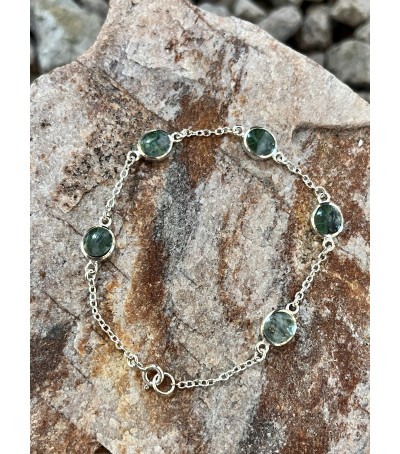copy of Bracelet argent massif et oeil de Sainte Lucie