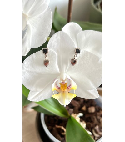 copy of Boucles d'oreille vermeil et Vert d'Orezza