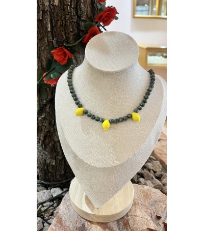 copy of Collier vert d'Orezza et argent massif