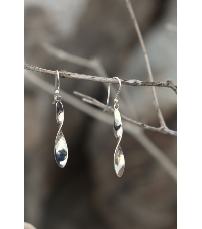 Boucles d'oreille argent massif