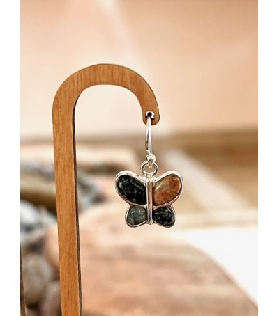 copy of Boucles oreilles argent massif et Rouge de Porto