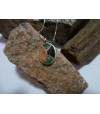 Pendentif argent massif et mélange de pierres de Corse