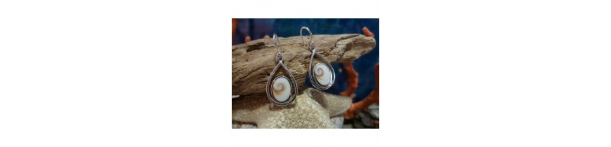 Earrings with the Eye of Saint Lucia